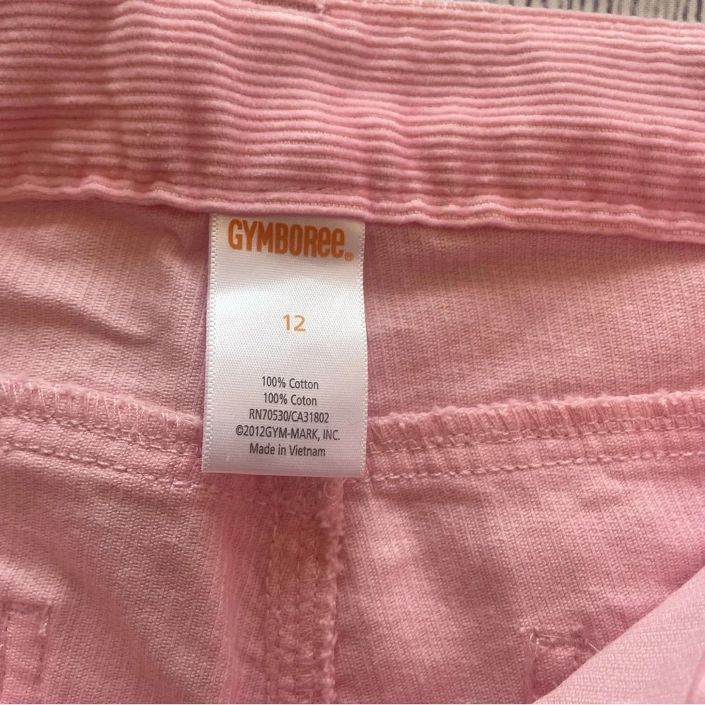 Gymboree Glamour Ballerina Pink Gem Bootcut Corduroy Pants size 12